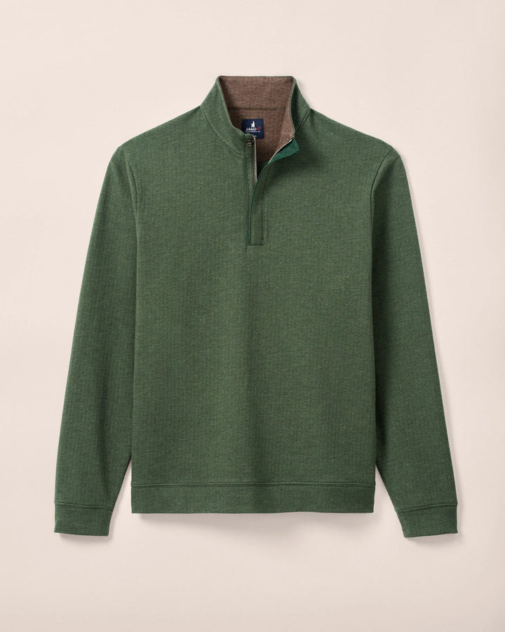 Rubin Herringbone Cotton Cashmere 1/4 Zip
