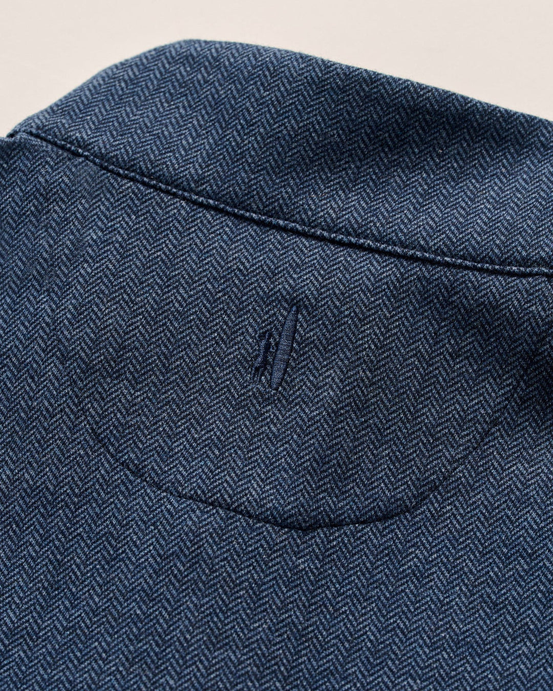 Rubin Herringbone Cotton Cashmere 1/4 Zip