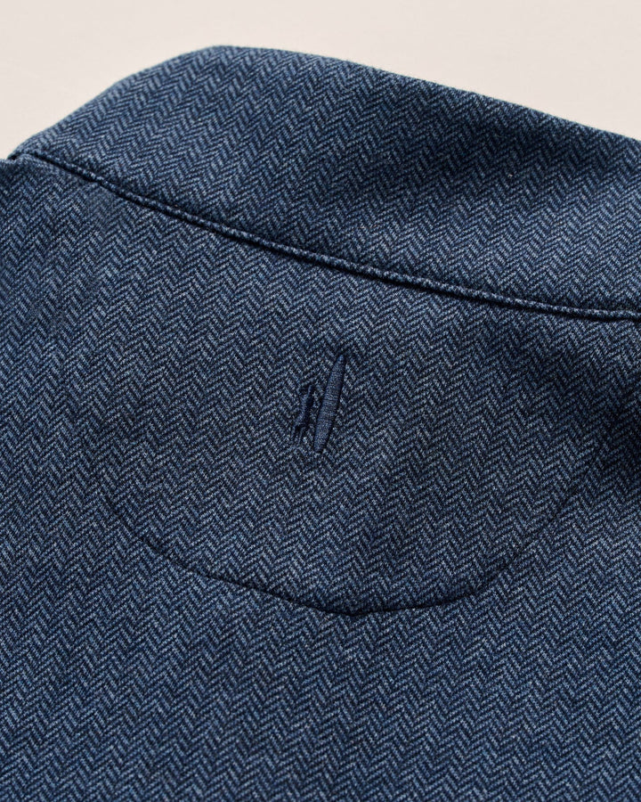 Rubin Herringbone Cotton Cashmere 1/4 Zip