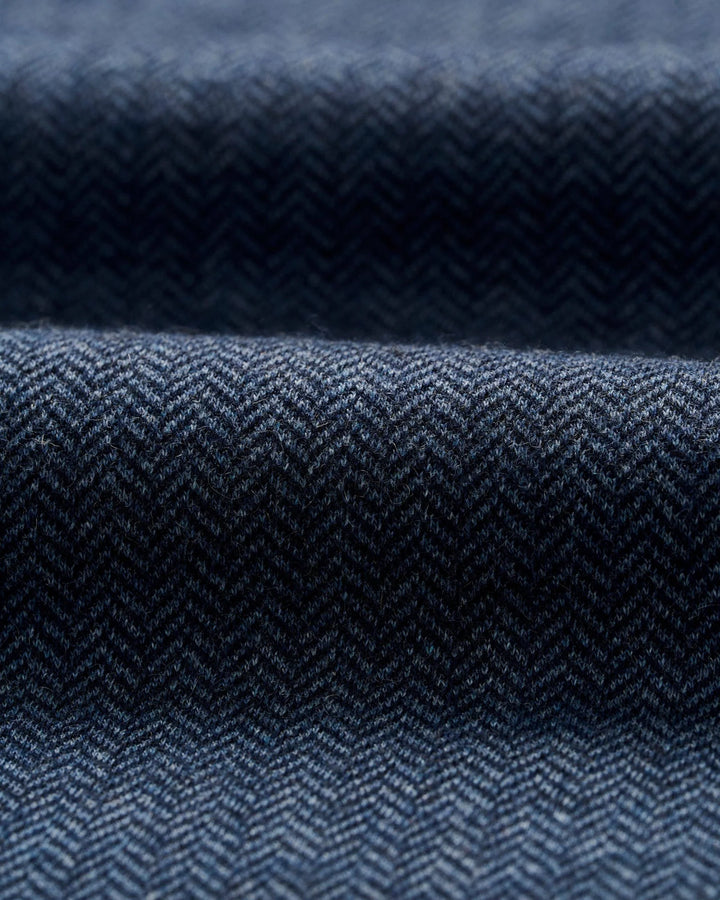 Rubin Herringbone Cotton Cashmere 1/4 Zip