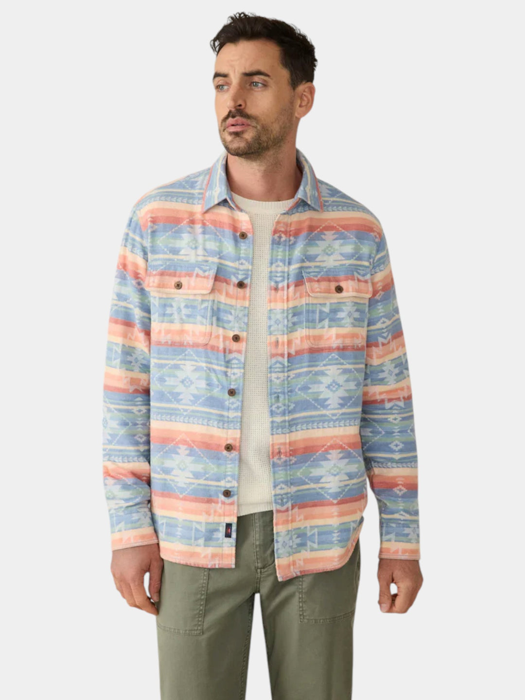 Faherty Doug Good Feather Canyon Overshirt