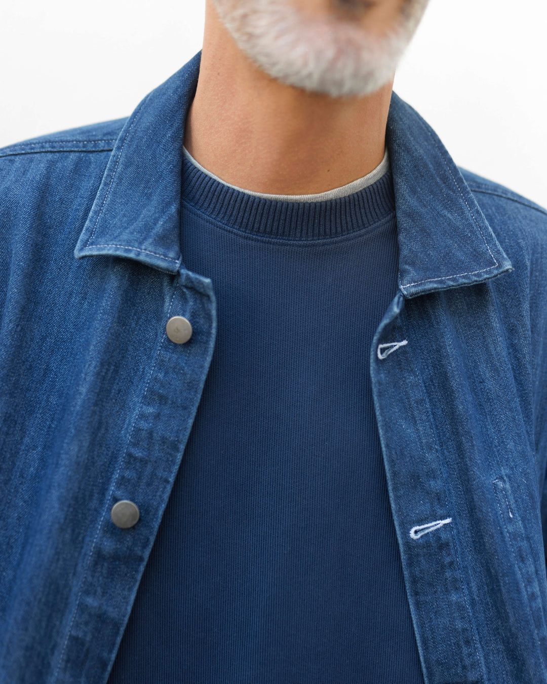 Alex Crane Caza Crewneck Indigo CZACRW