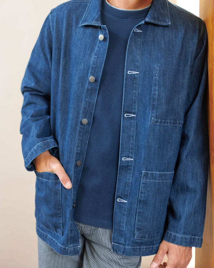 Alex Crane Caza Crewneck Indigo CZACRW