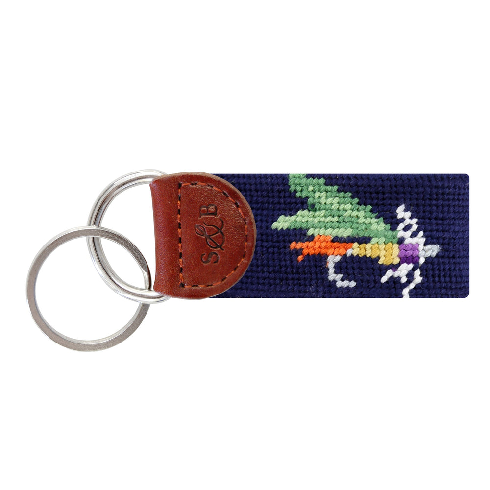 Smathers & Branson Fishing Fly Needlepoint Key Fob