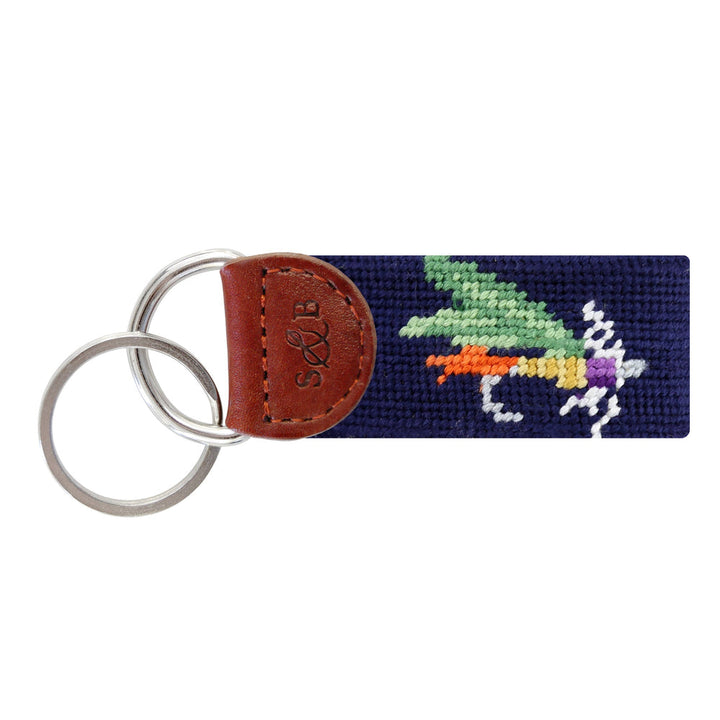 Smathers & Branson Fishing Fly Needlepoint Key Fob