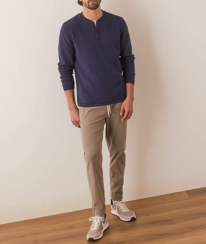 Marine Layer Sport Waffle 2.0 Henley Mood Indigo SWH