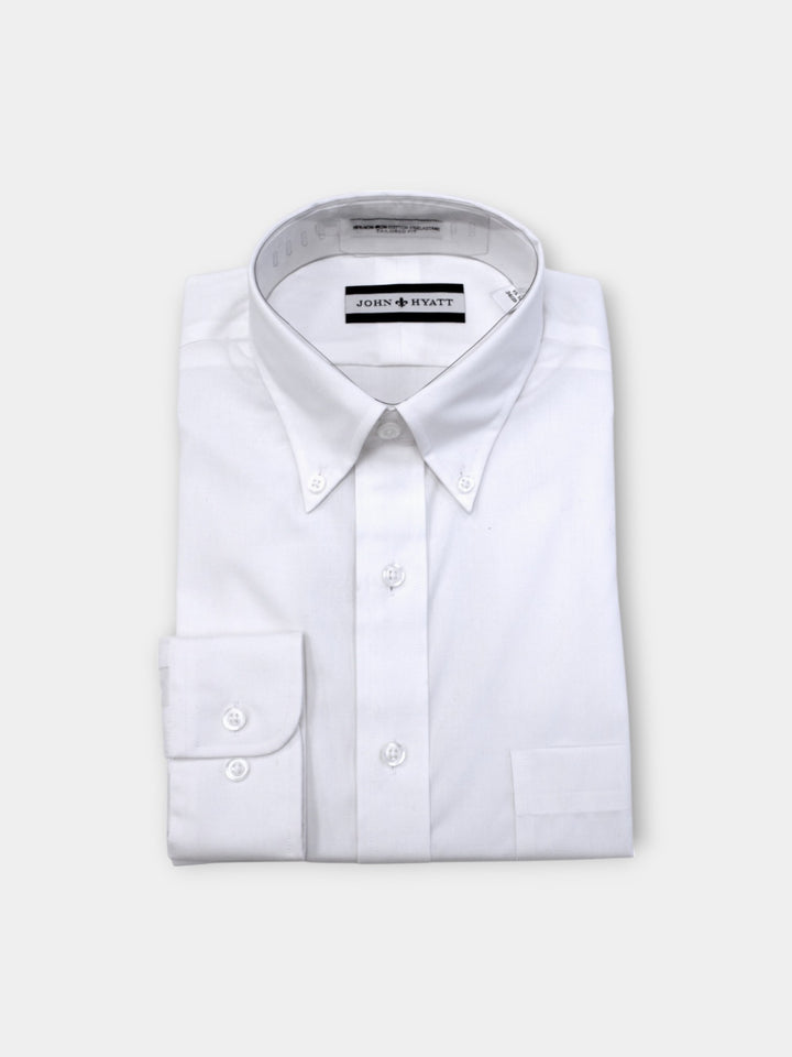 John Hyatt Stretch Pinpoint Button Down Shirt