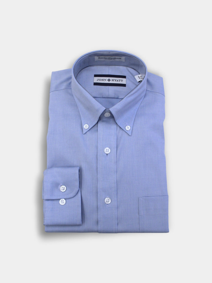 John Hyatt Stretch Pinpoint Button Down Shirt