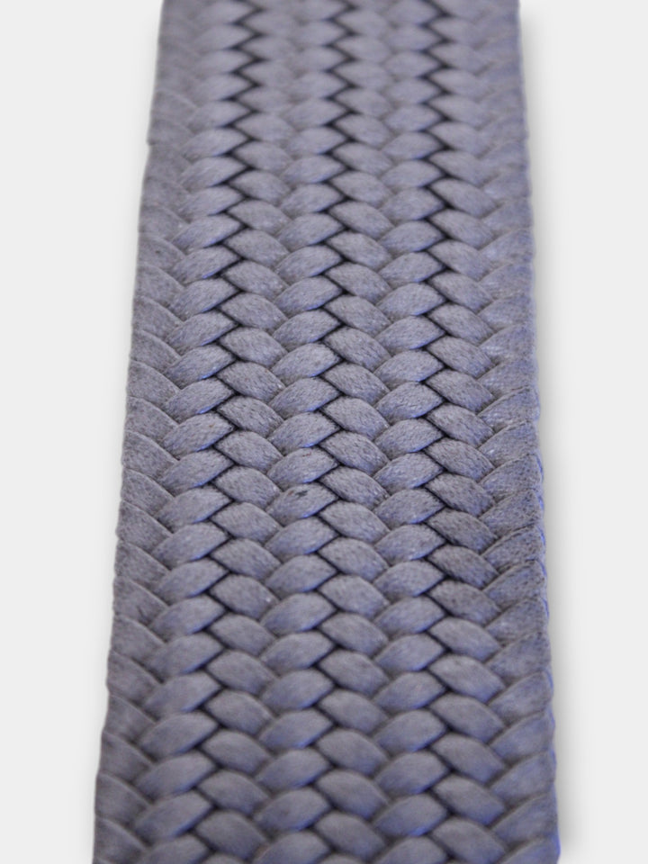 John Hyatt Braided Stretch Belt | Grey