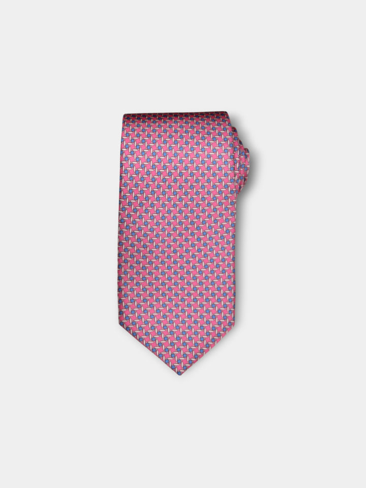 John Hyatt Oval Link Tie | Pink