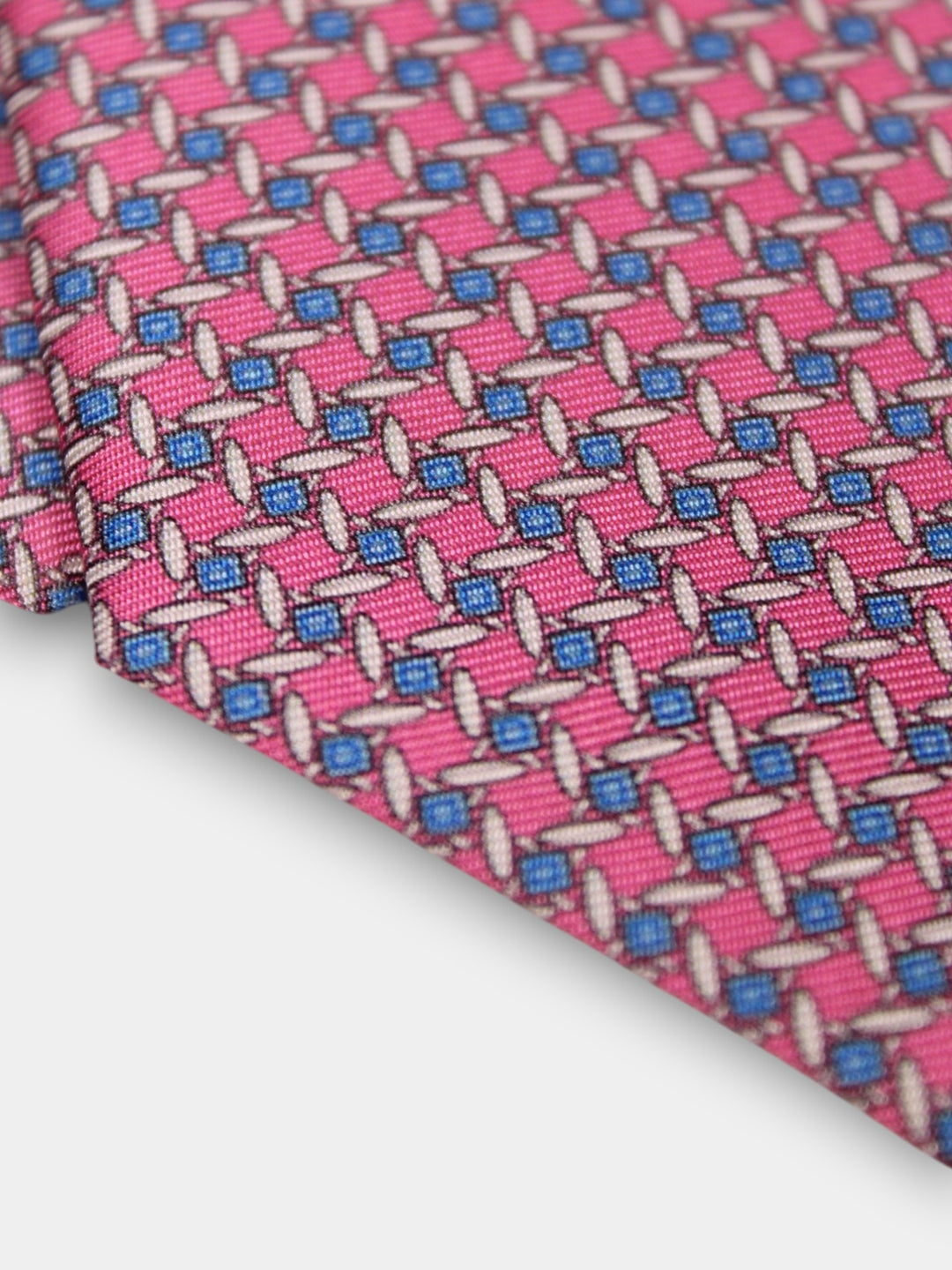 John Hyatt Oval Link Tie | Pink