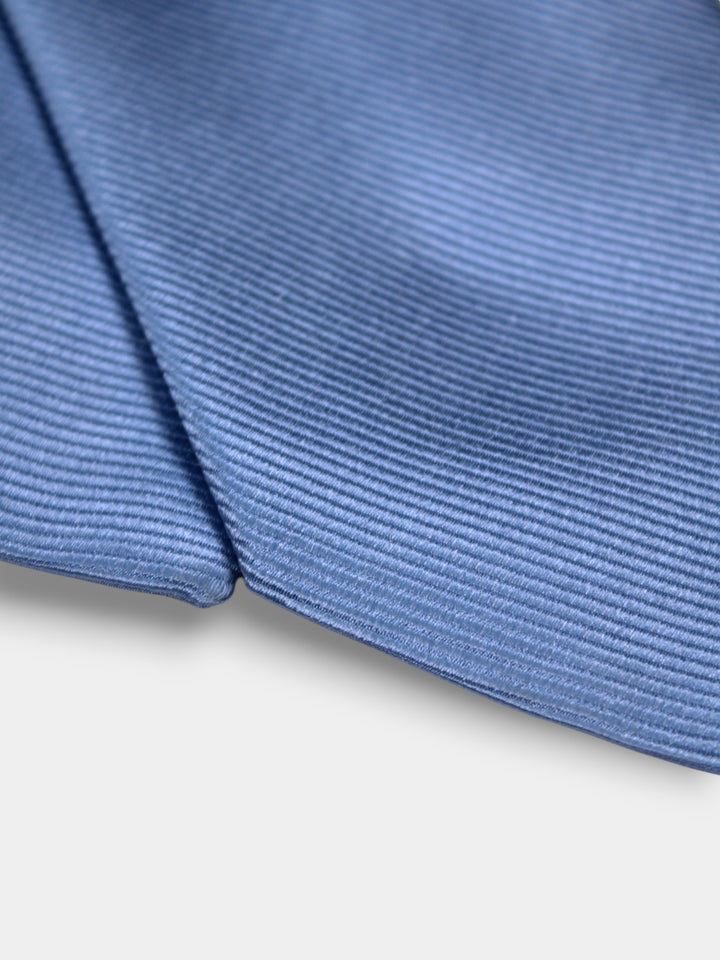John Hyatt Solid Repp Tie | Light Blue