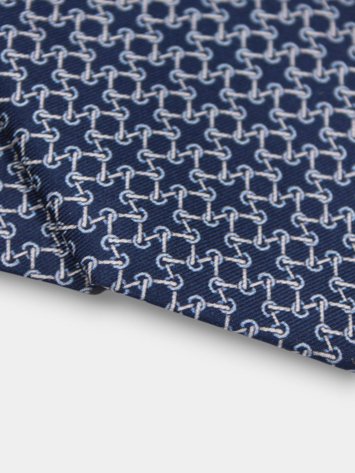 John Hyatt Bit Link Tie | Navy