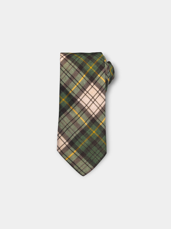 John Hyatt Tartan Linen Tie | Gordon