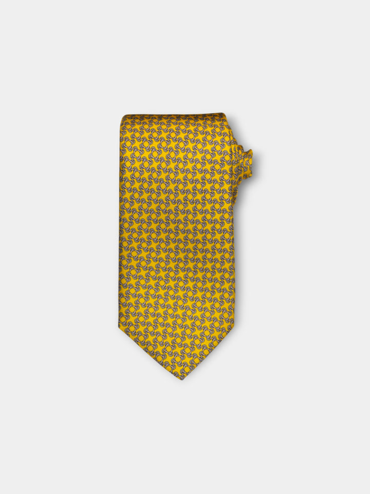John Hyatt Bit Link Tie | Yellow