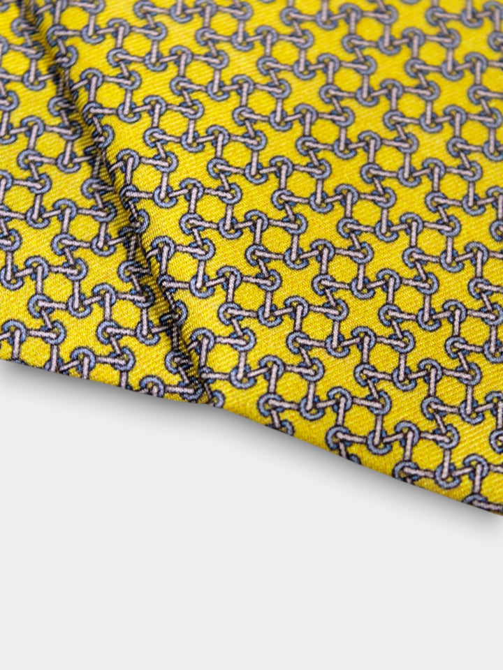 John Hyatt Bit Link Tie | Yellow