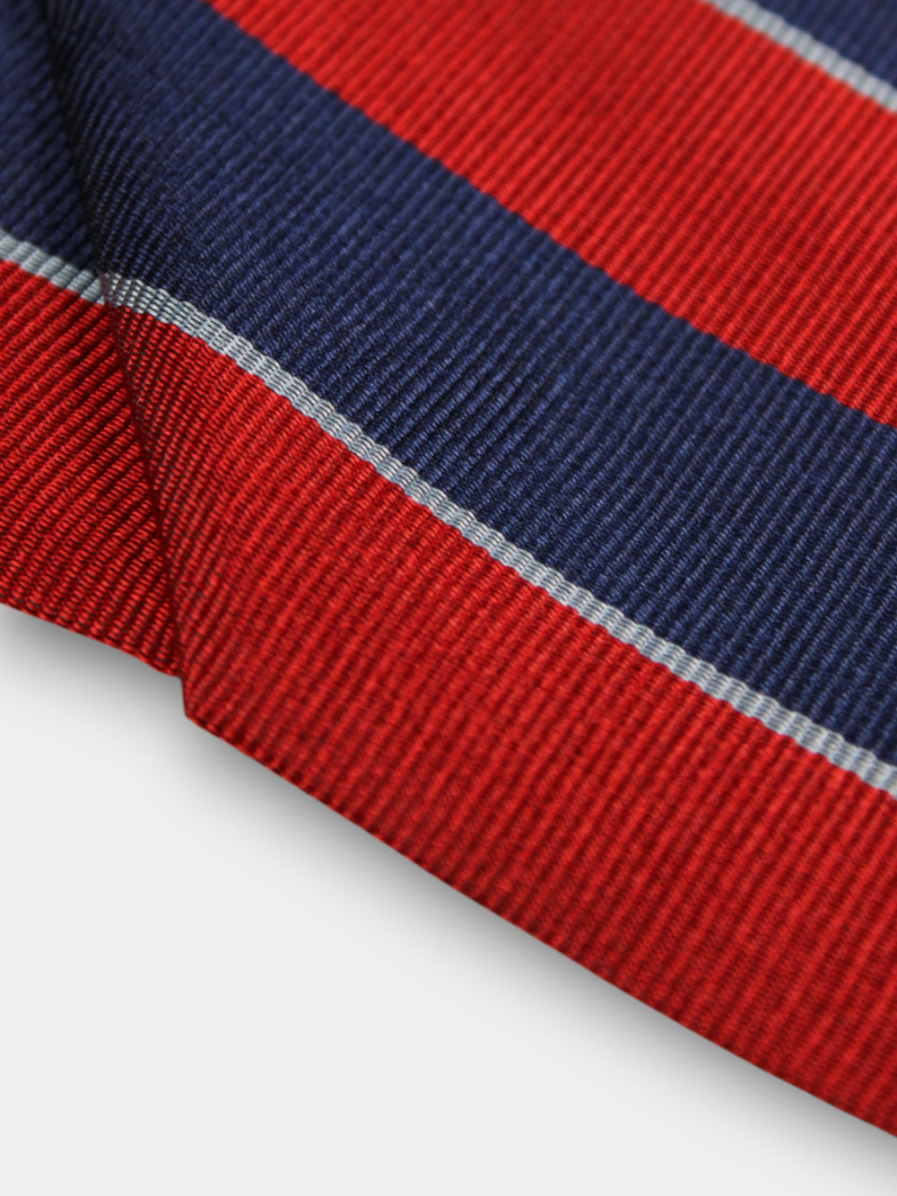John Hyatt Red/Navy Striped Tie