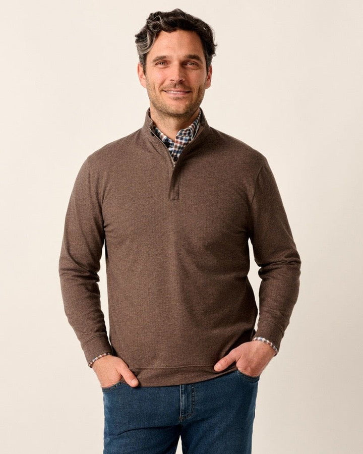 Rubin Herringbone Cotton Cashmere 1/4 Zip