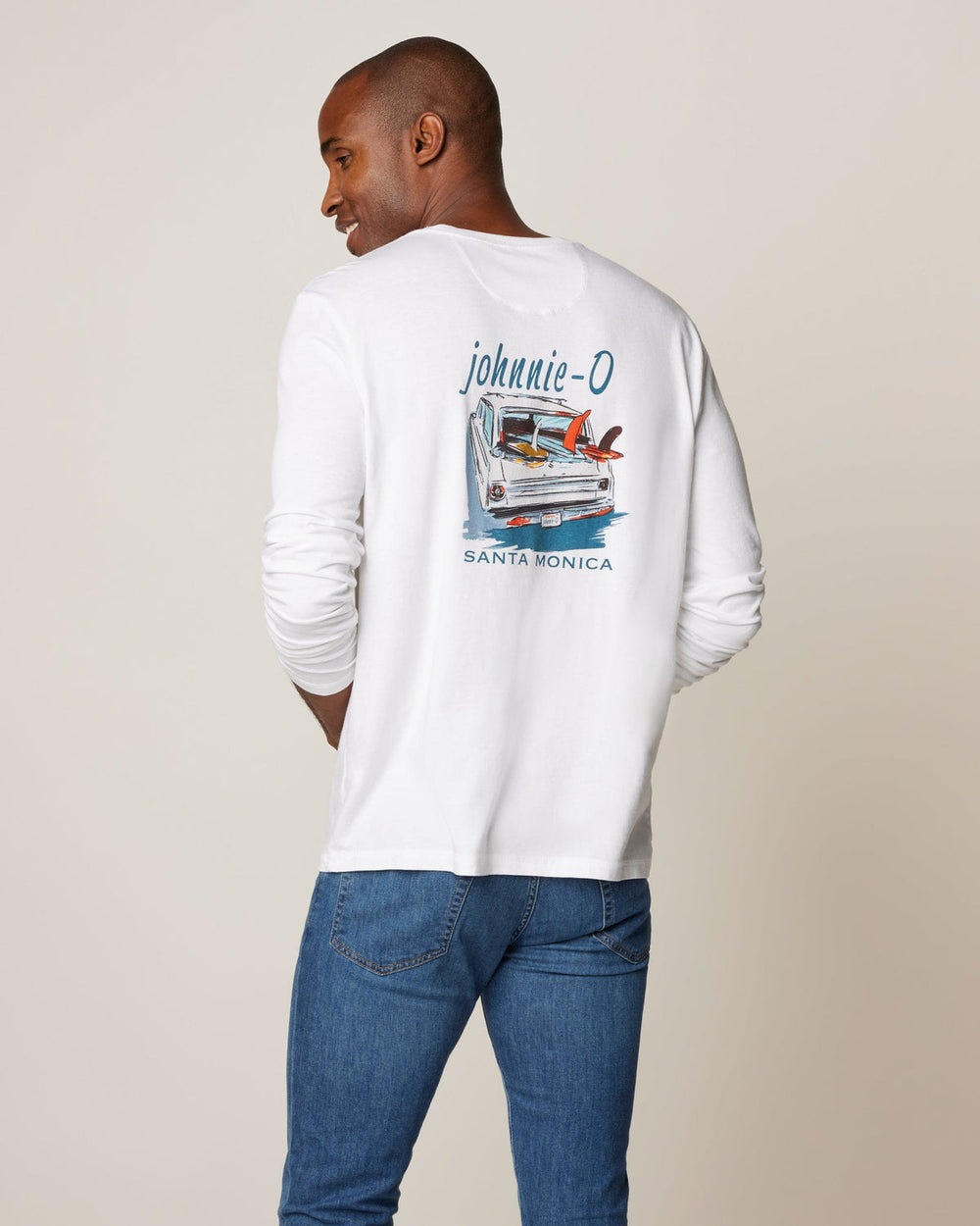Johnnie-O Surf Galaxy Long Sleeve Graphic T-Shirt