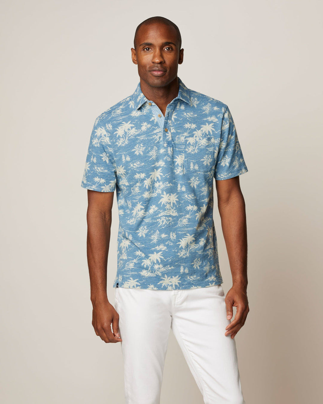 INDIGO COTTON HAWAIIAN SHIRTS 煙たかっ