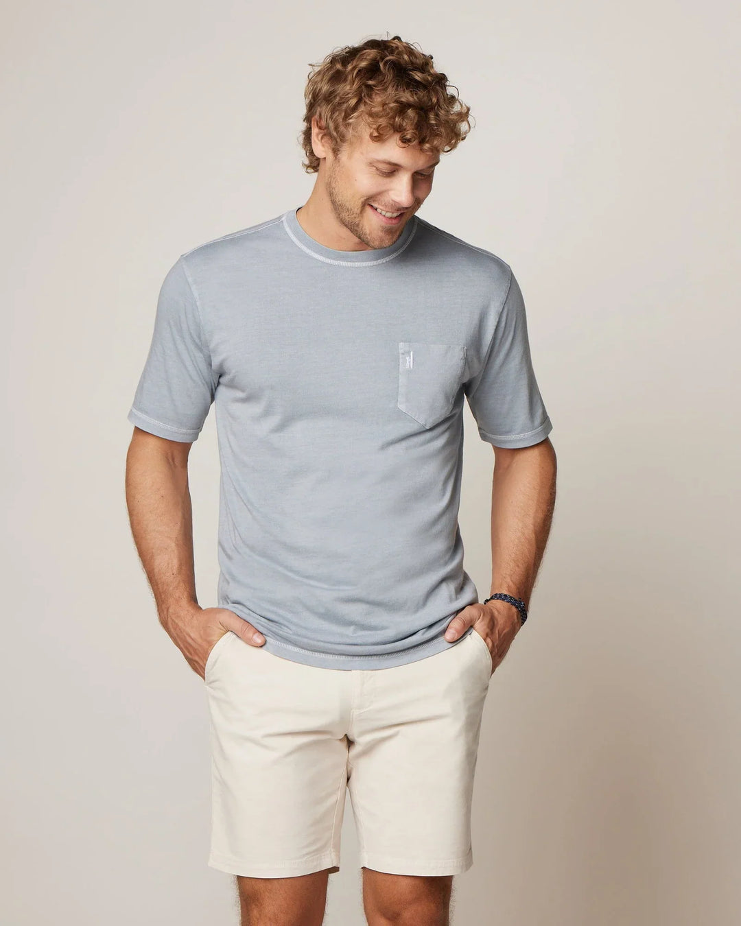 Johnnie-O Dale 2.0 Pocket T-Shirt Steel JMST3180