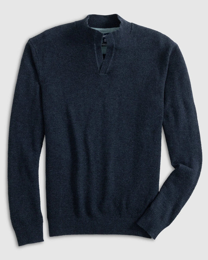 Johnnie-O Esteban Johnny Collar Sweater Navy JMSW100030