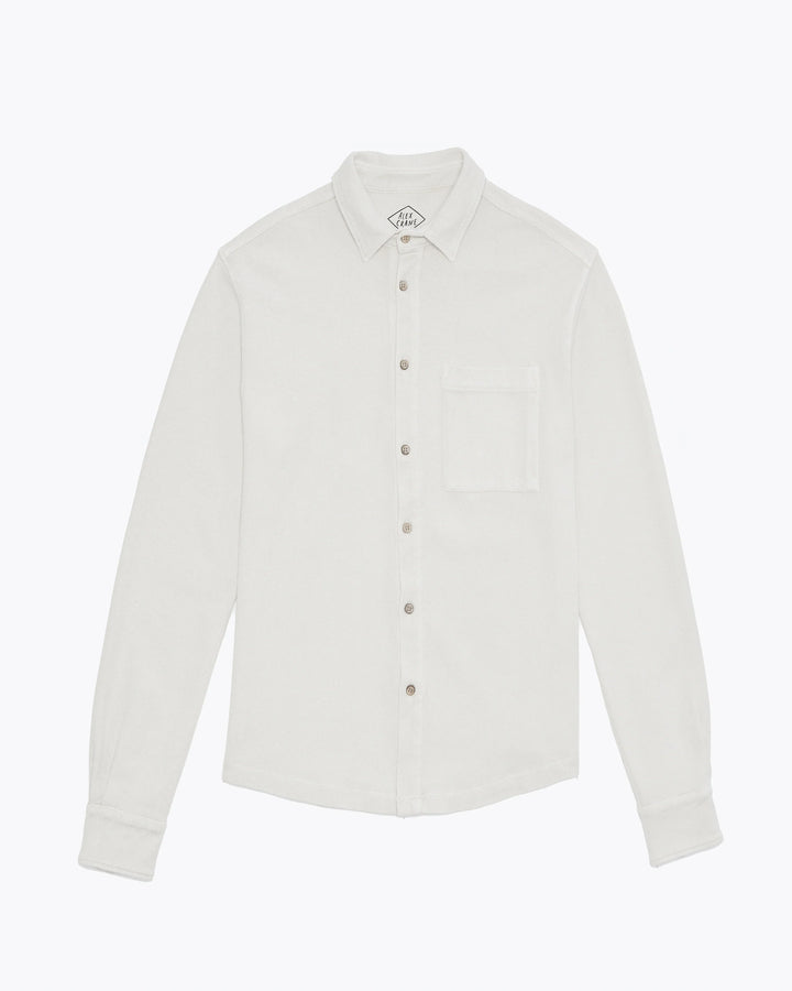 Alex Crane Caza Knit Shirt Cream CZAKNT