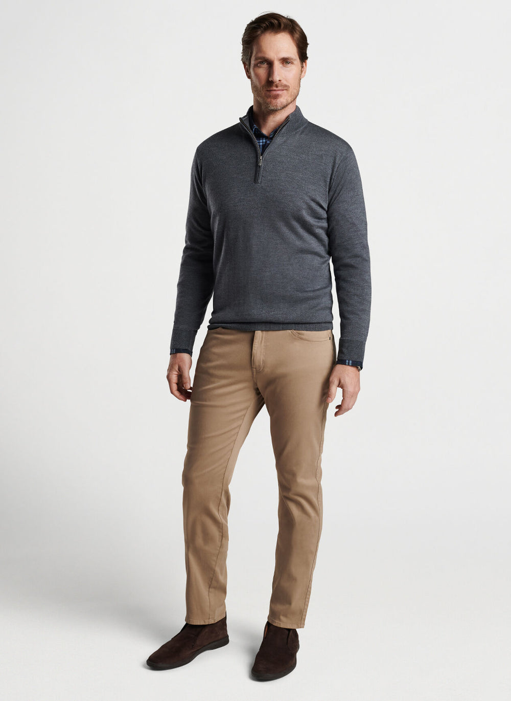 Peter Millar Autumn Crest Quarter-Zip Sweater