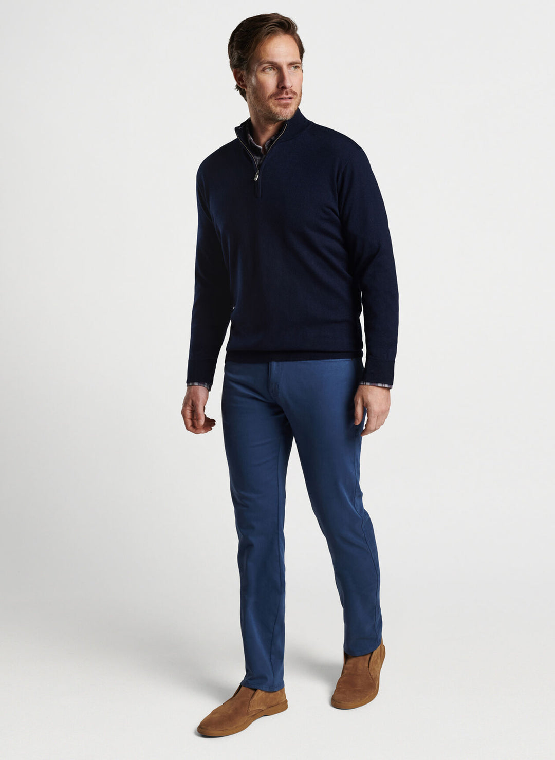 Peter Millar Autumn Crest Quarter-Zip Sweater