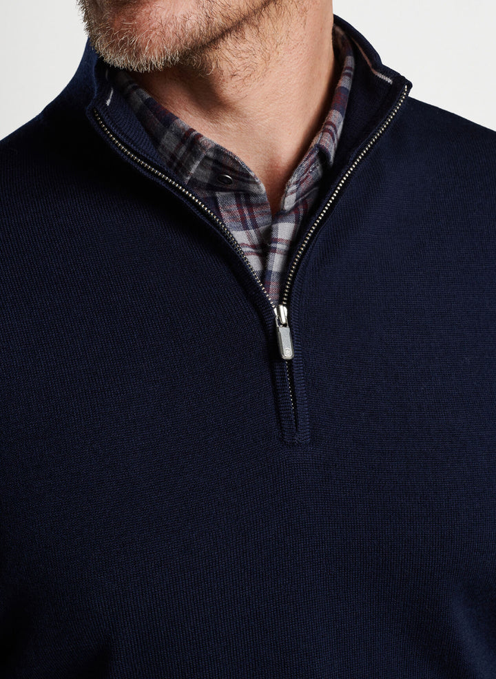 Peter Millar Autumn Crest Quarter-Zip Sweater