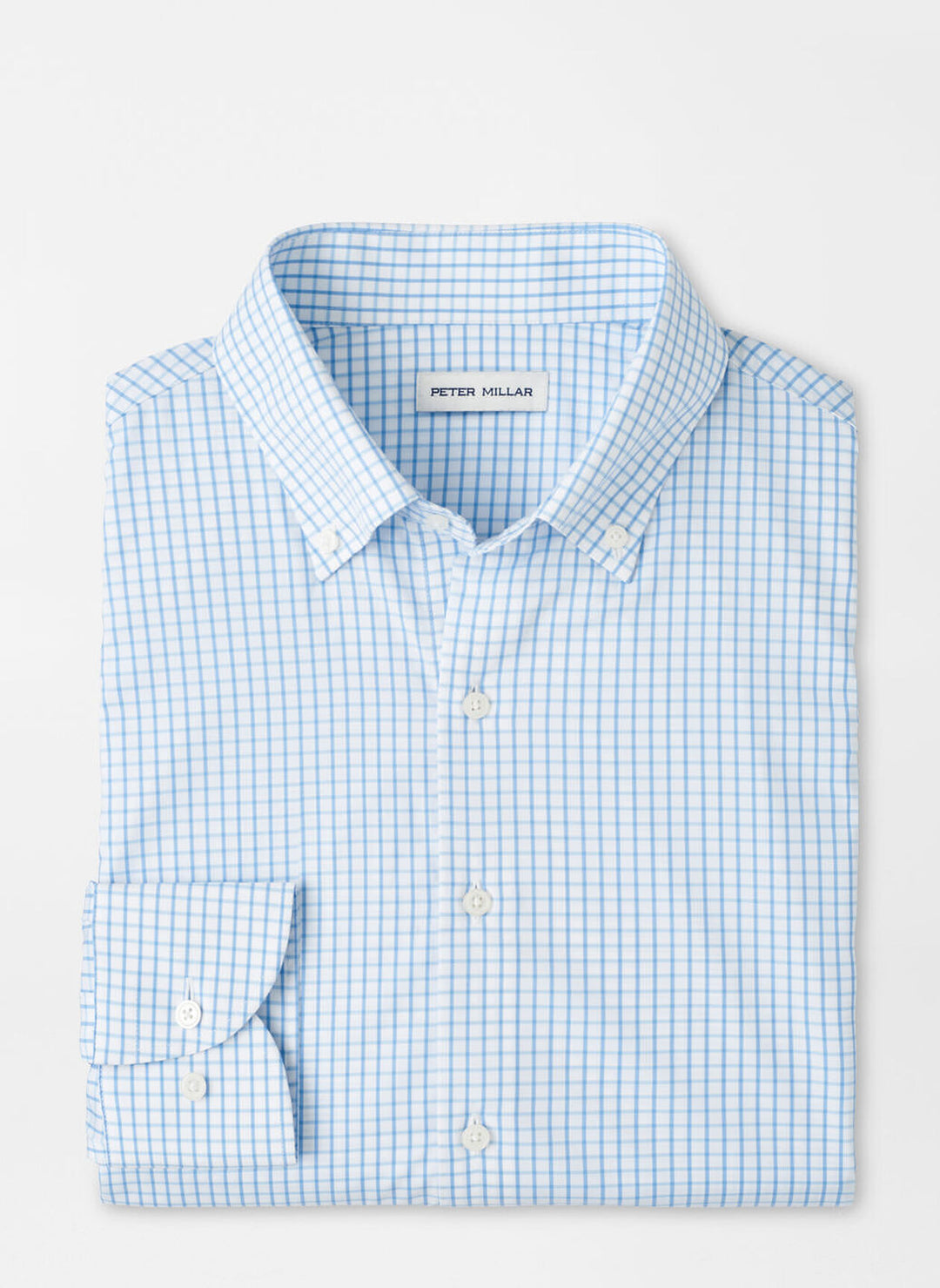 Peter Millar Hanford Performance Twill Sport Shirt | Cottage Blue