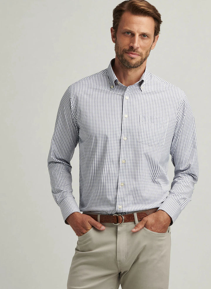 Peter Millar Hanford Performance Twill Sport Shirt