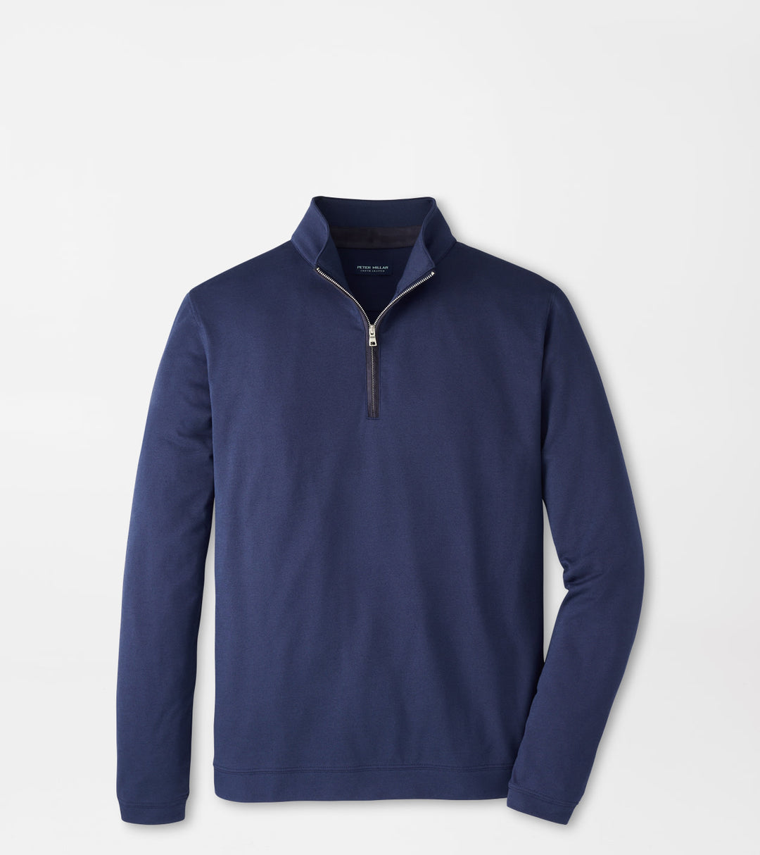 Peter Millar Albatross Cotton-Blend Piqué Quarter-Zip - Navy