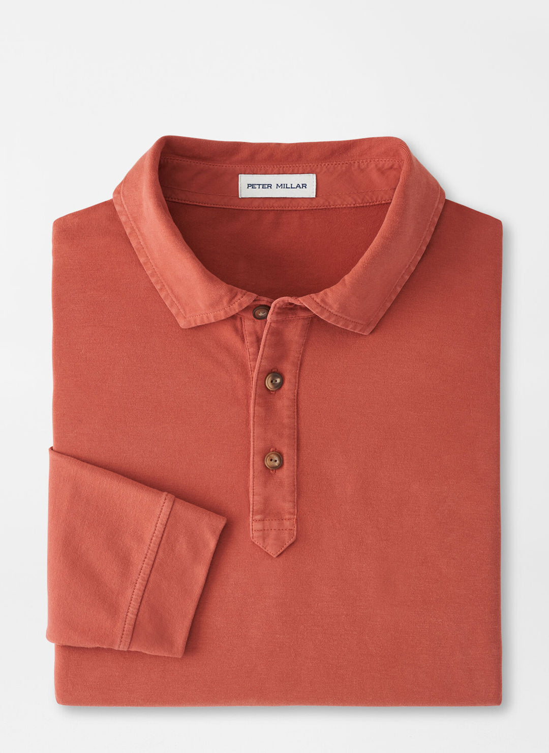 Peter Millar Lava Wash Long-Sleeve Polo