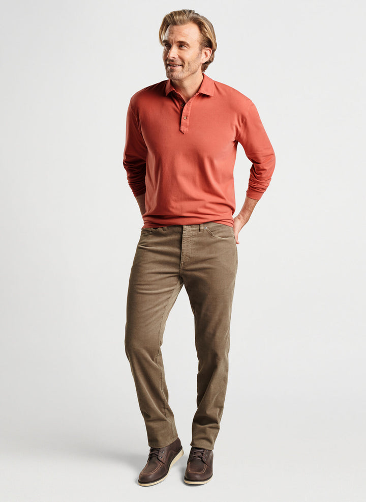 Peter Millar Lava Wash Long-Sleeve Polo