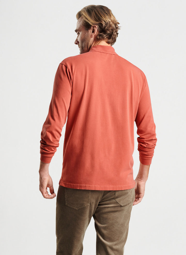 Peter Millar Lava Wash Long-Sleeve Polo