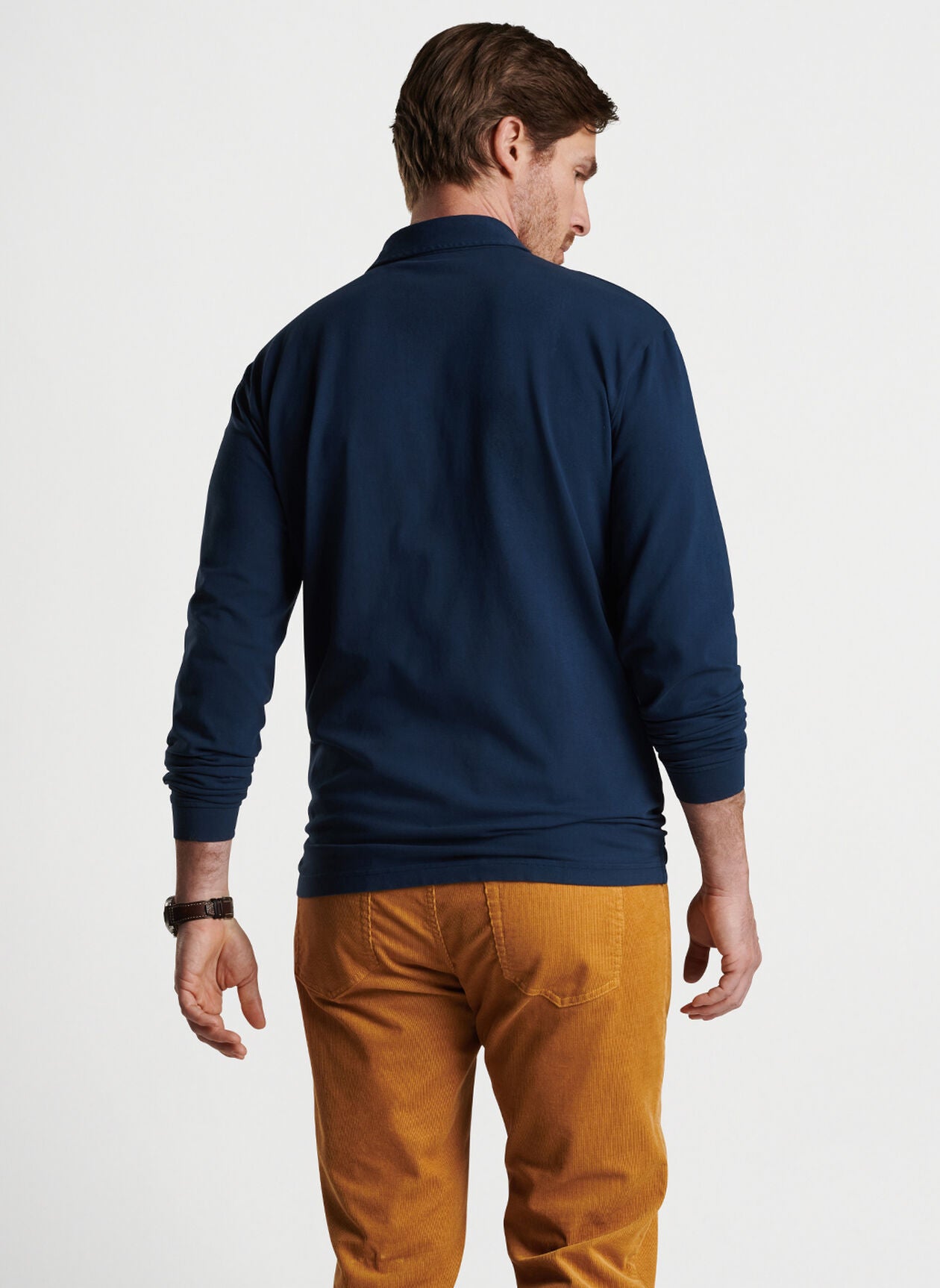 Peter Millar Lava Wash Long-Sleeve Polo