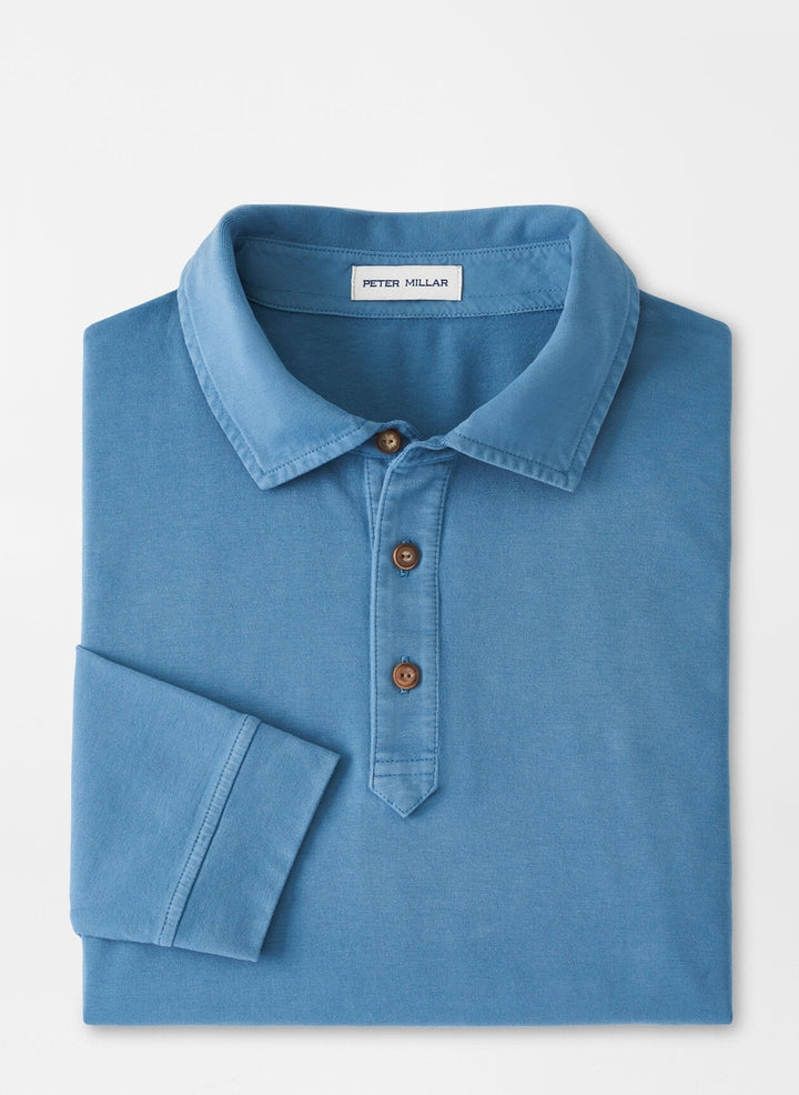 Peter Millar Lava Wash Long-Sleeve Polo