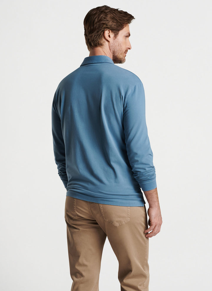 Peter Millar Lava Wash Long-Sleeve Polo