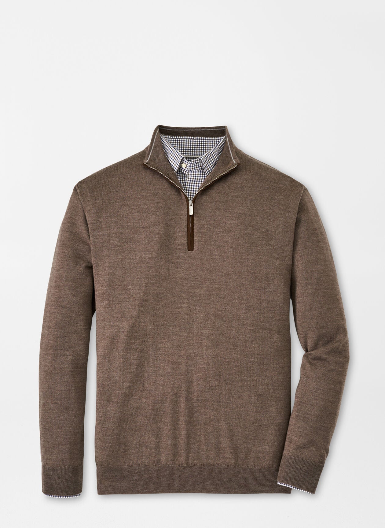 Peter Millar Autumn Crest Suede Trim Quarter-Zip