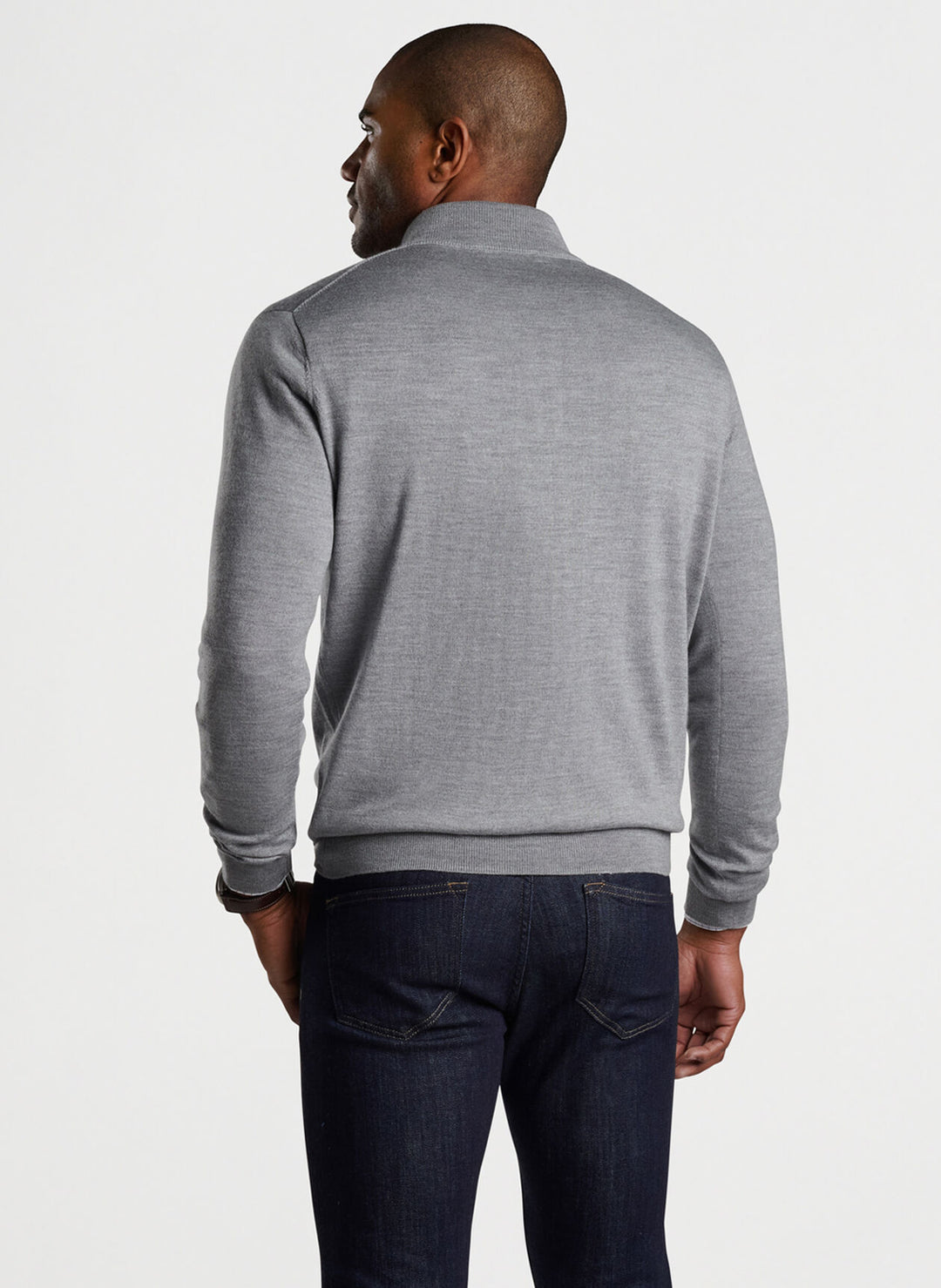 Peter Millar Autumn Crest Suede Trim Quarter-Zip