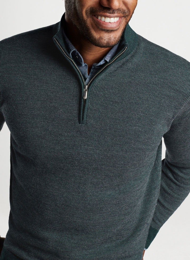 Peter Millar Breaker Birdseye Quarter-Zip