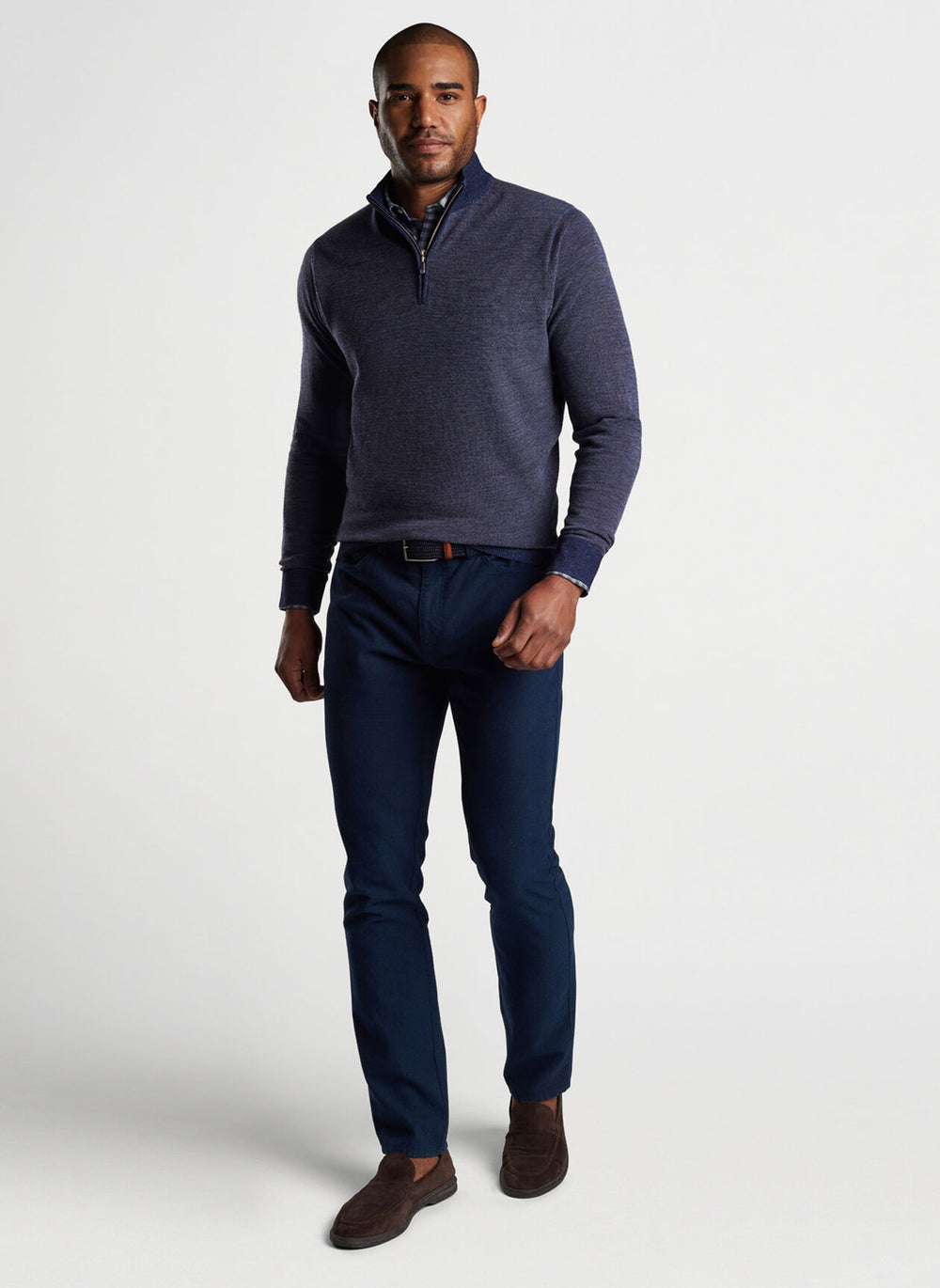 Peter Millar Breaker Birdseye Quarter-Zip