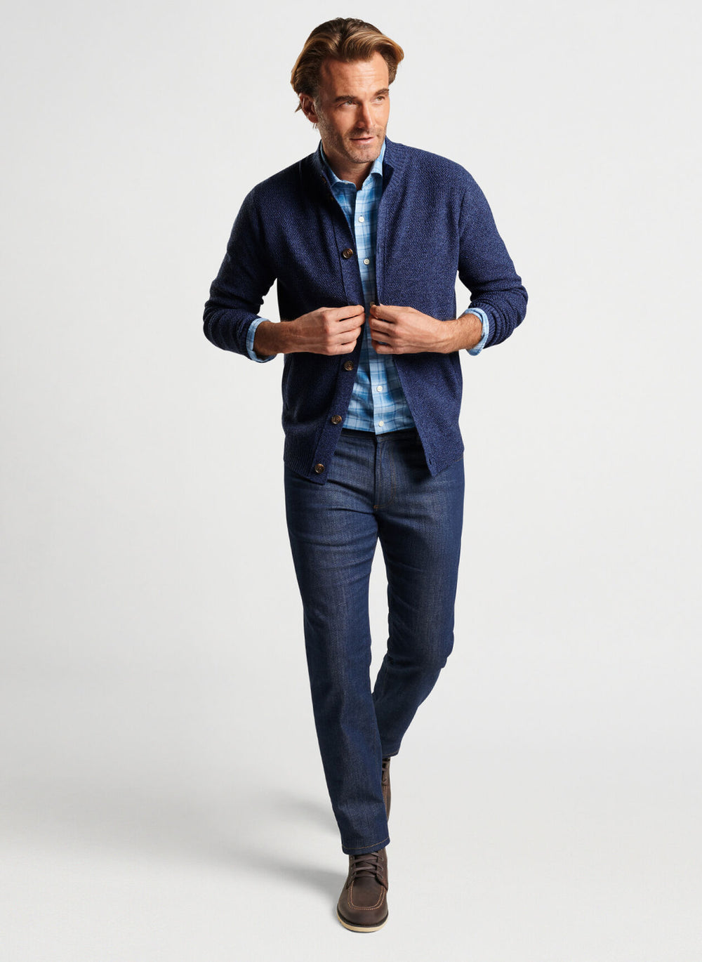 Peter Millar Richland Full-Button Cardigan