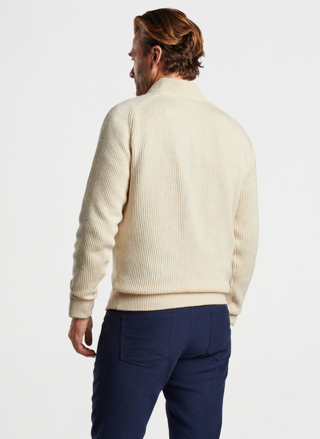 Peter Millar Digby 3-Button Mock Sweater