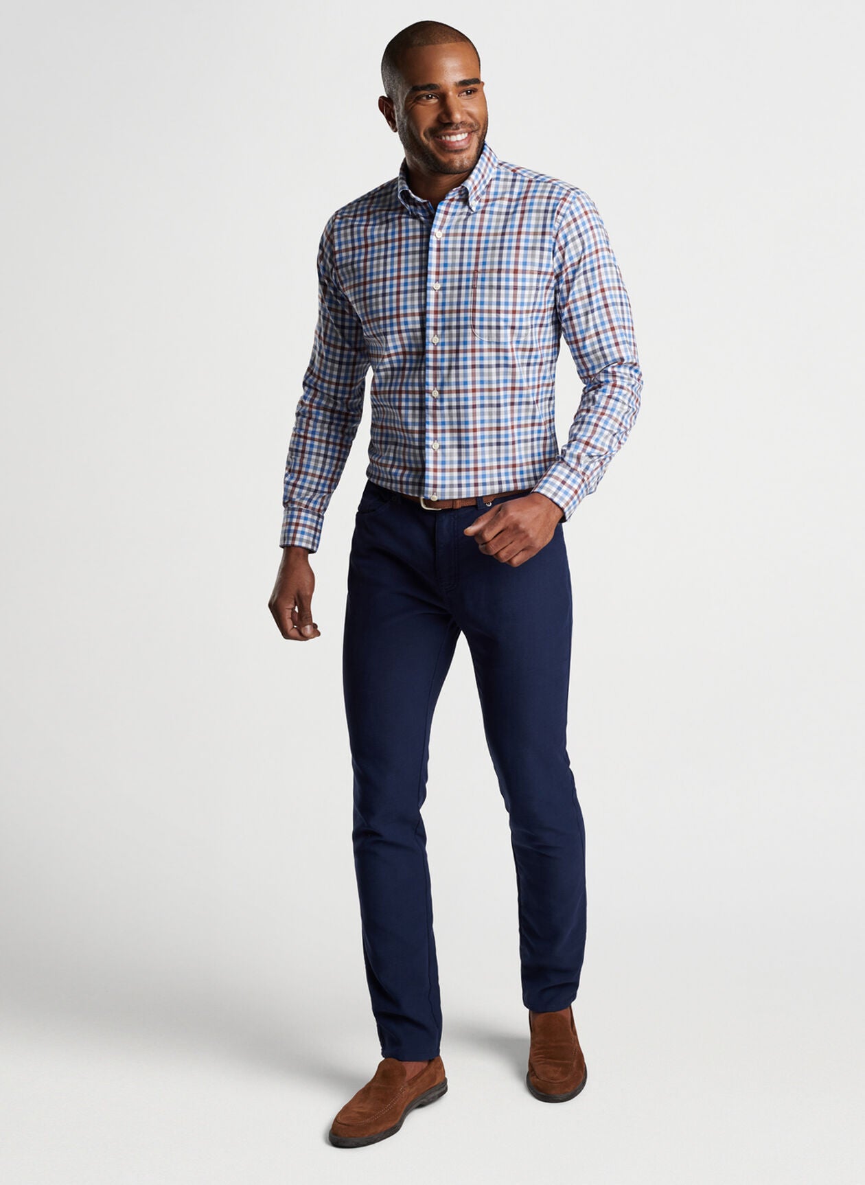 Peter Millar Orin Cotton-Stretch Sport Shirt