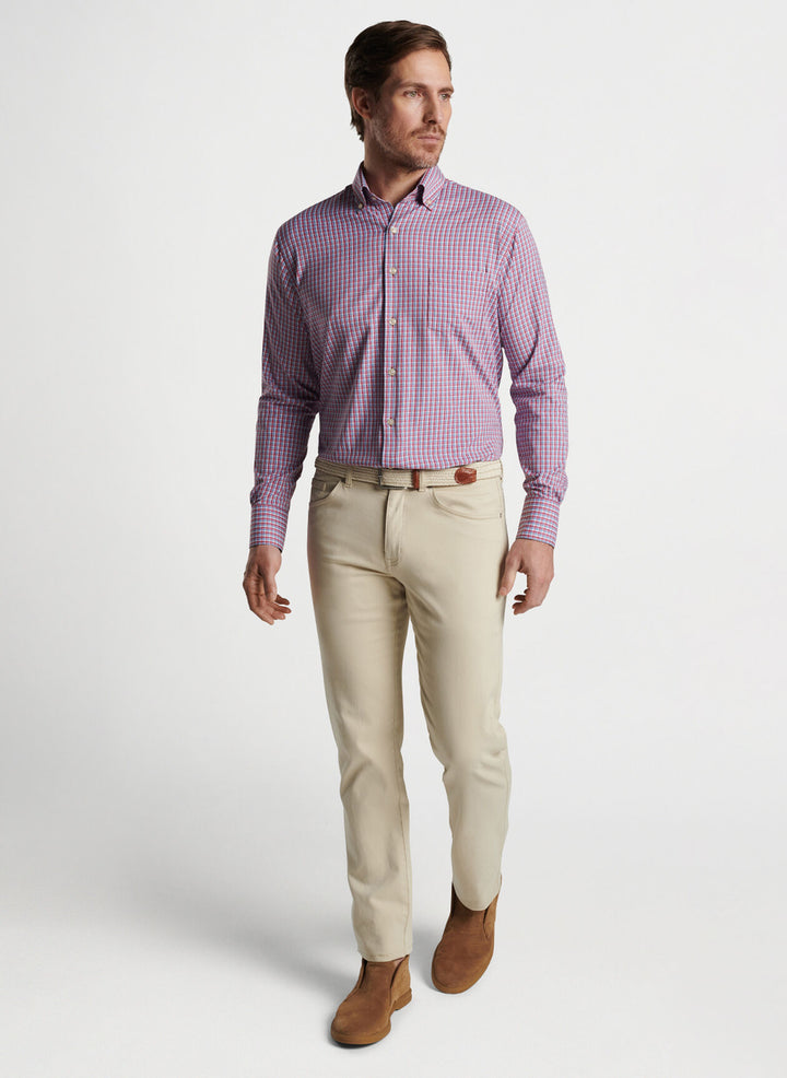 Peter Millar Ashbury Performance Twill Sport Shirt