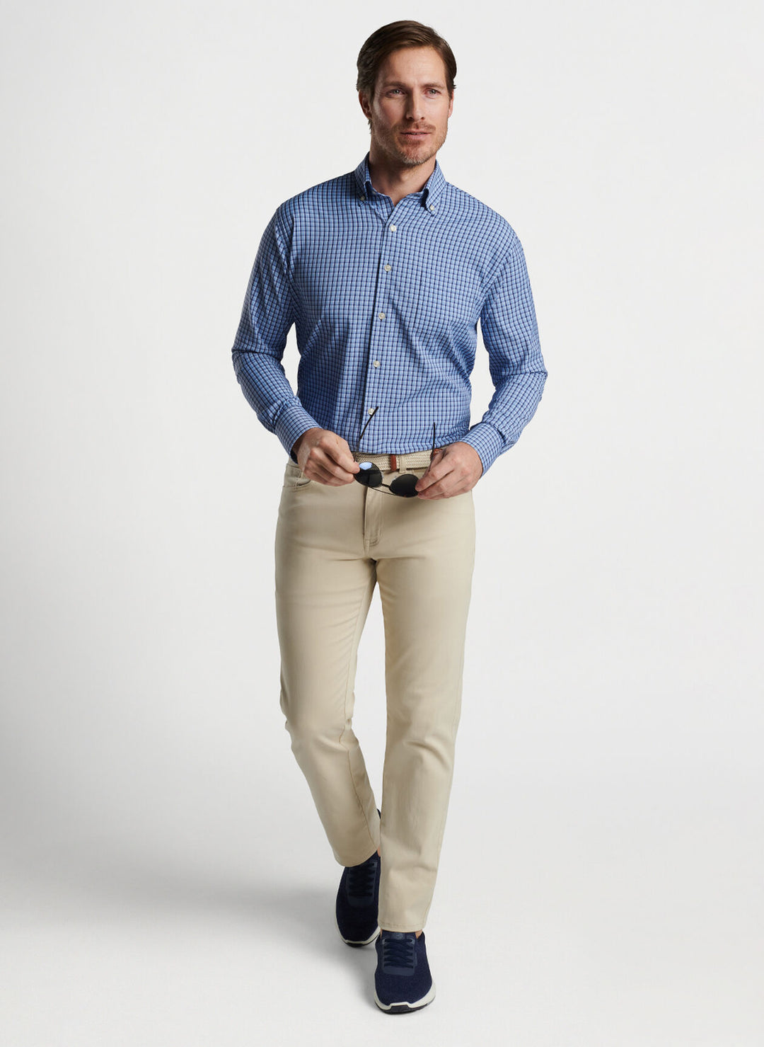 Peter Millar Ashbury Performance Twill Sport Shirt