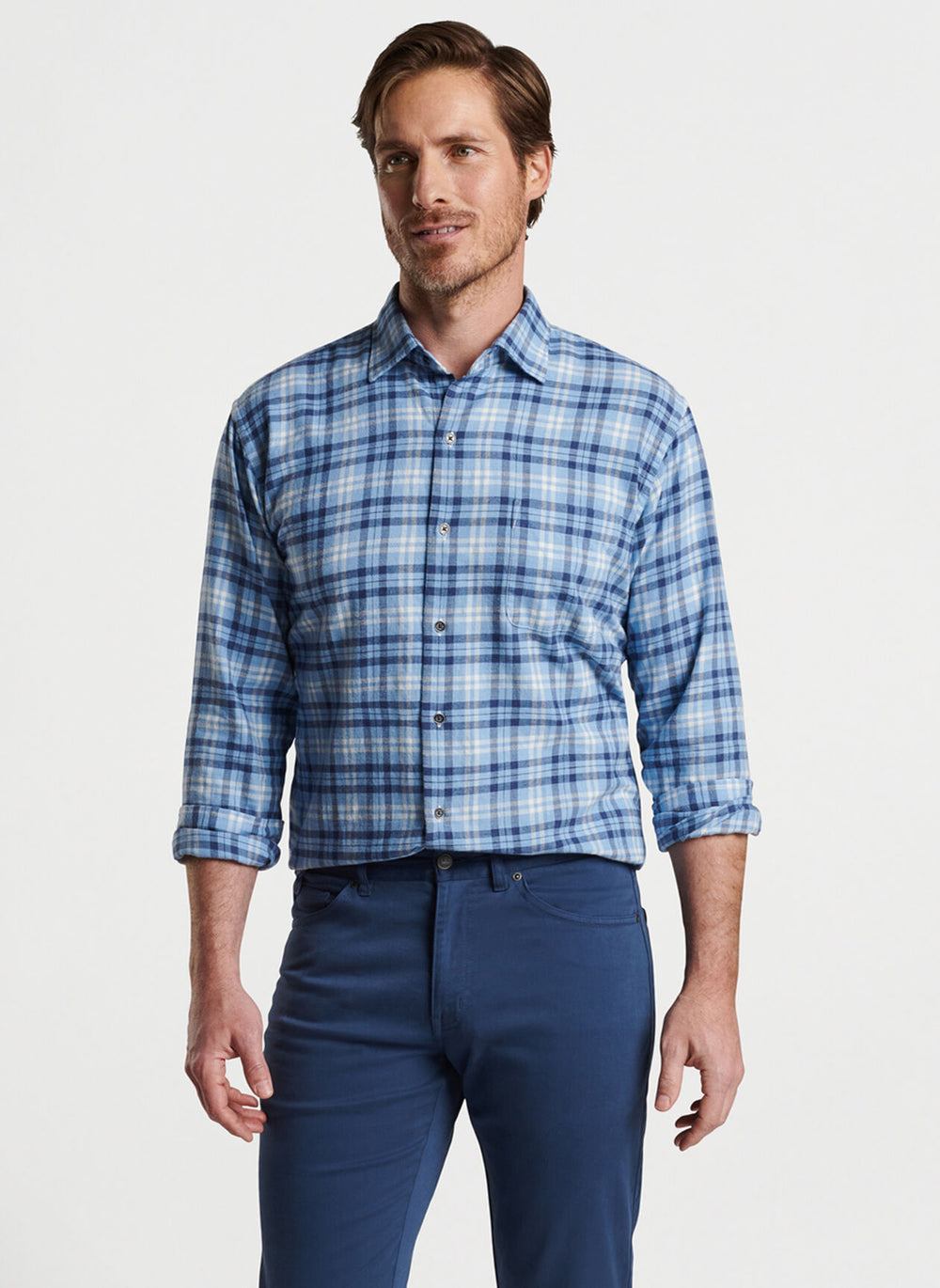 Peter Millar Stone Lake Cotton Sport Shirt