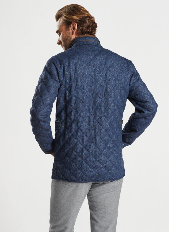 Peter Millar Suffolk Quilted Wool Travel Coat